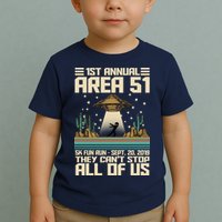 1st Annual Area 51 5k Fun Run Cant Stop Us  Toddler T-Shirt