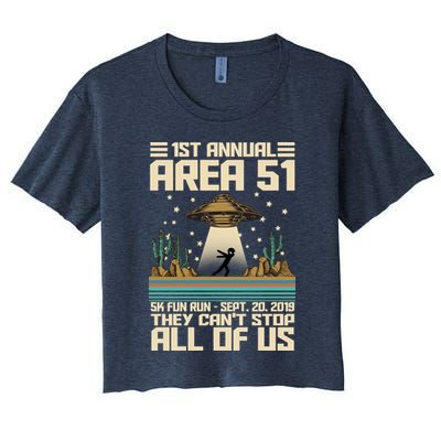 1st Annual Area 51 5k Fun Run Cant Stop Us  Crop Top
