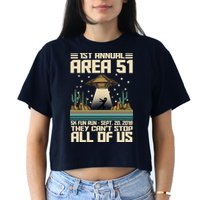 1st Annual Area 51 5k Fun Run Cant Stop Us  Crop Top