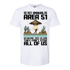 1st Annual Area 51 5k Fun Run Cant Stop Us  Softstyle CVC T-Shirt