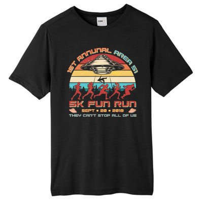 1st Annual Area 51 5K Fun Run Funny Retro Alien Tall Fusion ChromaSoft Performance T-Shirt