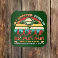 1st Annual Area 51 5K Fun Run Funny Retro Alien Coaster