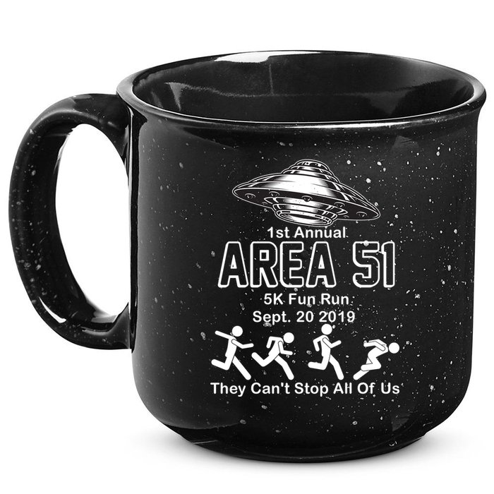 1st Annual Area 51 Fun Run Sept. 20, 2019 15oz Campfire Ceramic Mug