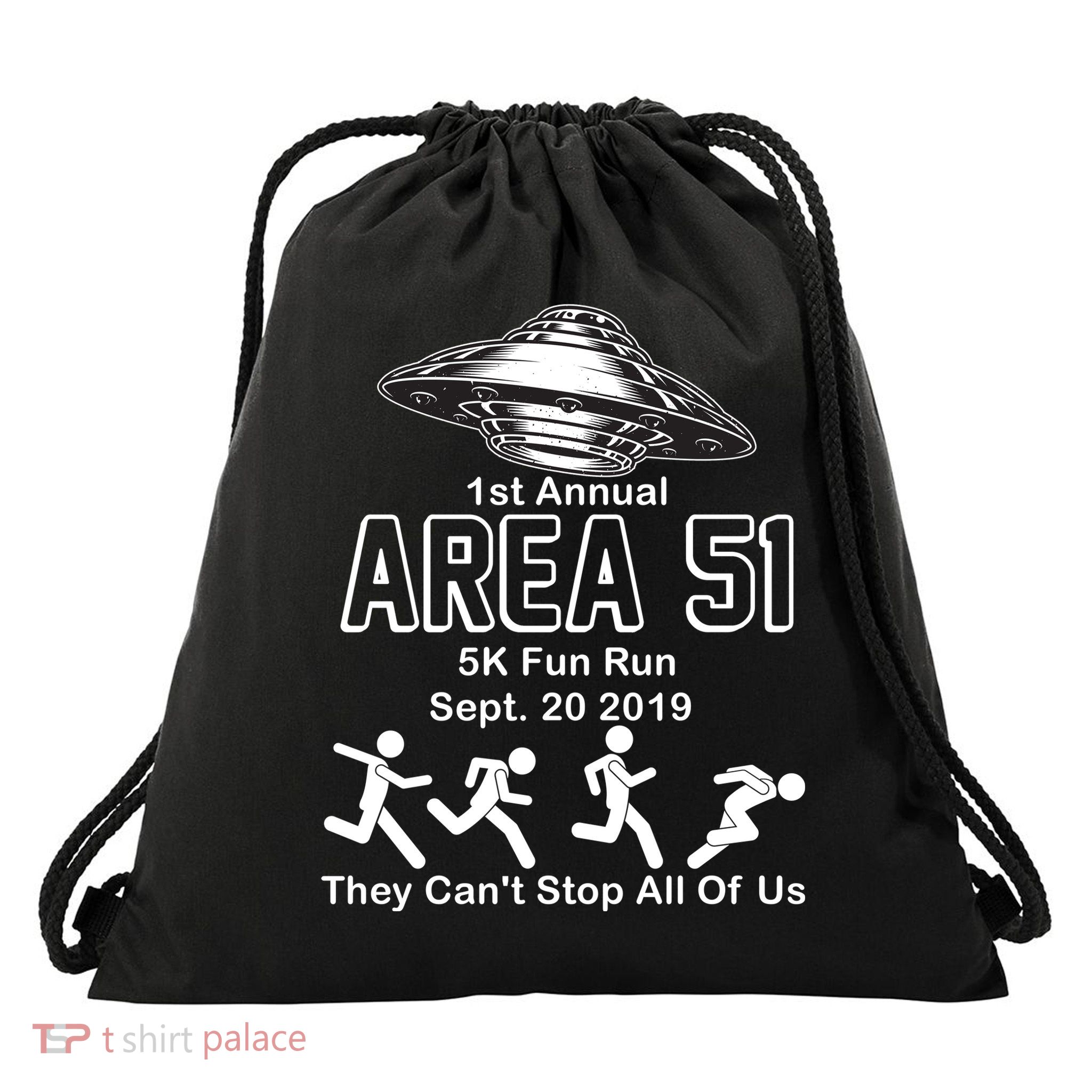 1st Annual Area 51 Fun Run Sept. 20, 2019 Drawstring Bag