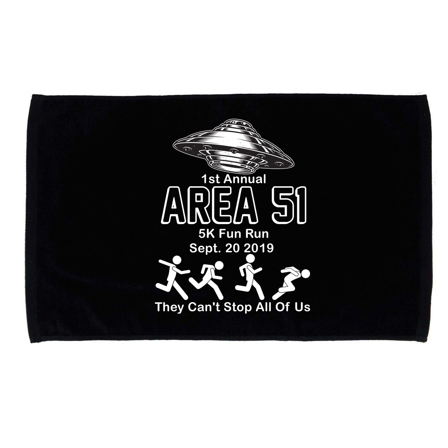 1st Annual Area 51 Fun Run Sept. 20, 2019 Microfiber Hand Towel