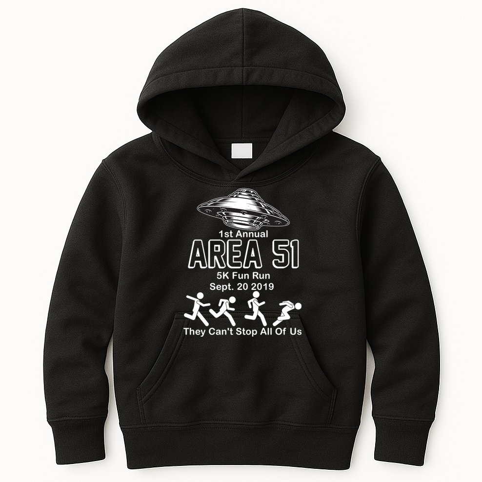1st Annual Area 51 Fun Run Sept. 20, 2019 Kids Hoodie