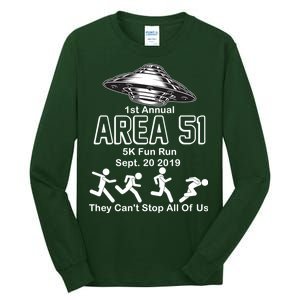 1st Annual Area 51 Fun Run Sept. 20, 2019 Tall Long Sleeve T-Shirt