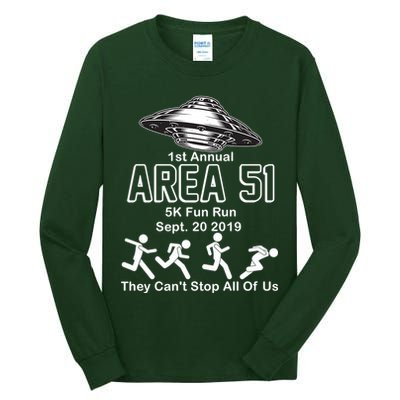 1st Annual Area 51 Fun Run Sept. 20, 2019 Tall Long Sleeve T-Shirt