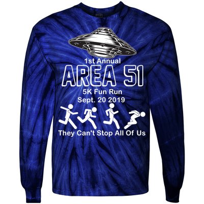 1st Annual Area 51 Fun Run Sept. 20, 2019 Tie-Dye Long Sleeve Shirt