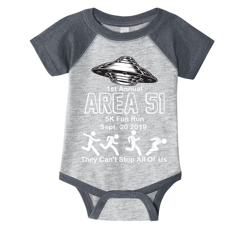 1st Annual Area 51 Fun Run Sept. 20, 2019 Infant Baby Jersey Bodysuit