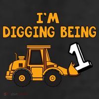 1st Birthday I'm Digging Being One 11oz C Handle Ceramic Mug