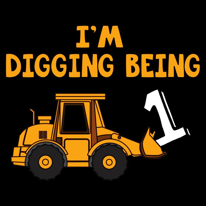 1st Birthday I'm Digging Being One Tall Long Sleeve T-Shirt