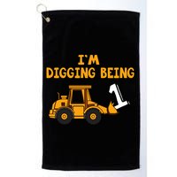 1st Birthday I'm Digging Being One Golf Towel