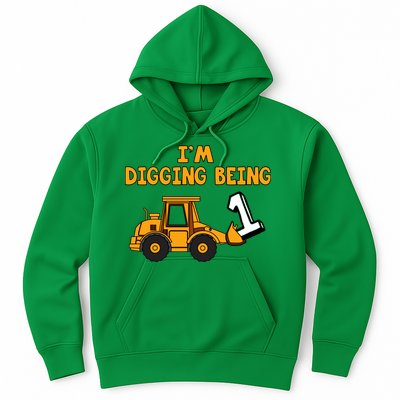 1st Birthday I'm Digging Being One Hoodie