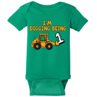 1st Birthday I'm Digging Being One Baby Bodysuit