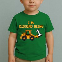 1st Birthday I'm Digging Being One Toddler T-Shirt