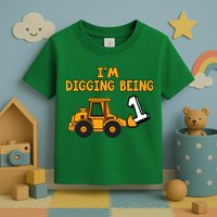 1st Birthday I'm Digging Being One Toddler T-Shirt