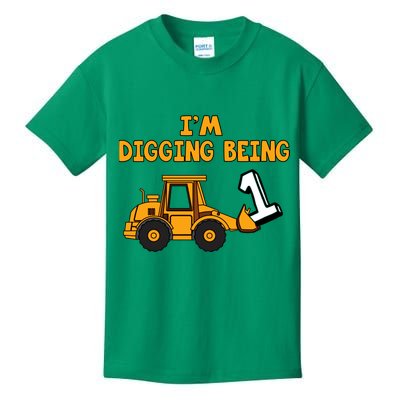 1st Birthday I'm Digging Being One Kids T-Shirt