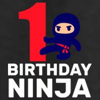 1st Birthday Ninja  7 Panel Mesh Trucker Snapback Hat