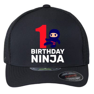 1st Birthday Ninja  Flexfit Unipanel Trucker Cap