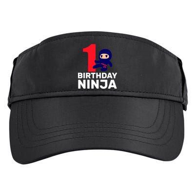 1st Birthday Ninja  Adult Drive Performance Visor