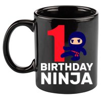 1st Birthday Ninja  11oz C Handle Ceramic Mug