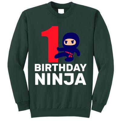 1st Birthday Ninja  Tall Sweatshirt