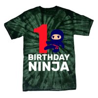 1st Birthday Ninja  Tie-Dye T-Shirt