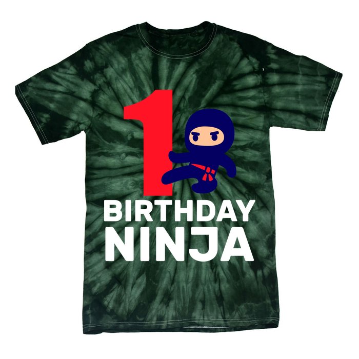 1st Birthday Ninja  Tie-Dye T-Shirt