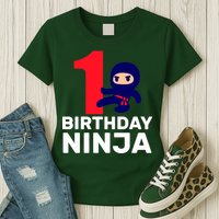 1st Birthday Ninja  Womens T-Shirt