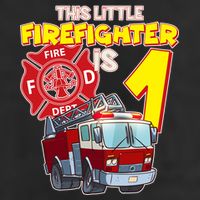 1st Birthday This Little Firefighter Is 1 Golf Towel