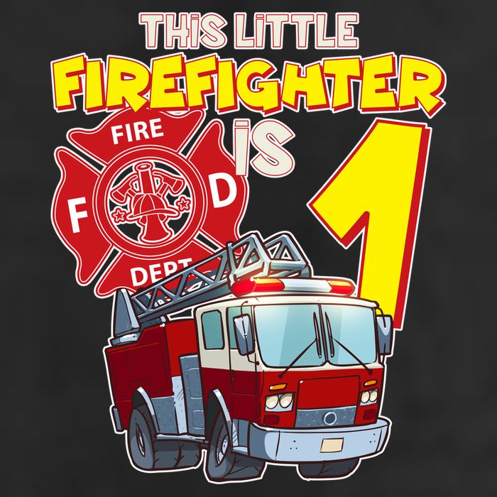 1st Birthday This Little Firefighter Is 1 Golf Towel