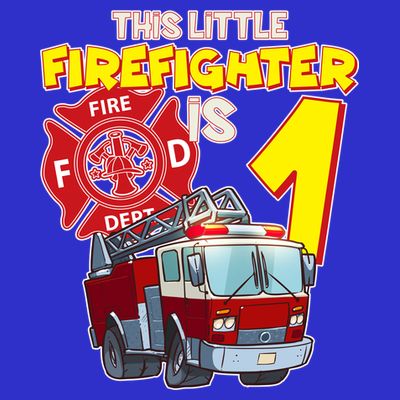 1st Birthday This Little Firefighter Is 1 T-Shirt