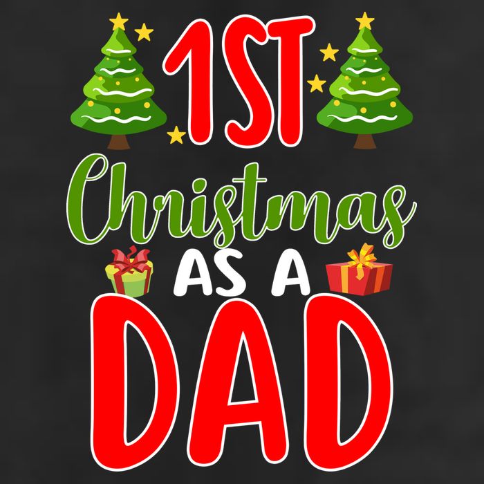 1st Christmas As A Dad Cool Comfort Performance Bucket Hat