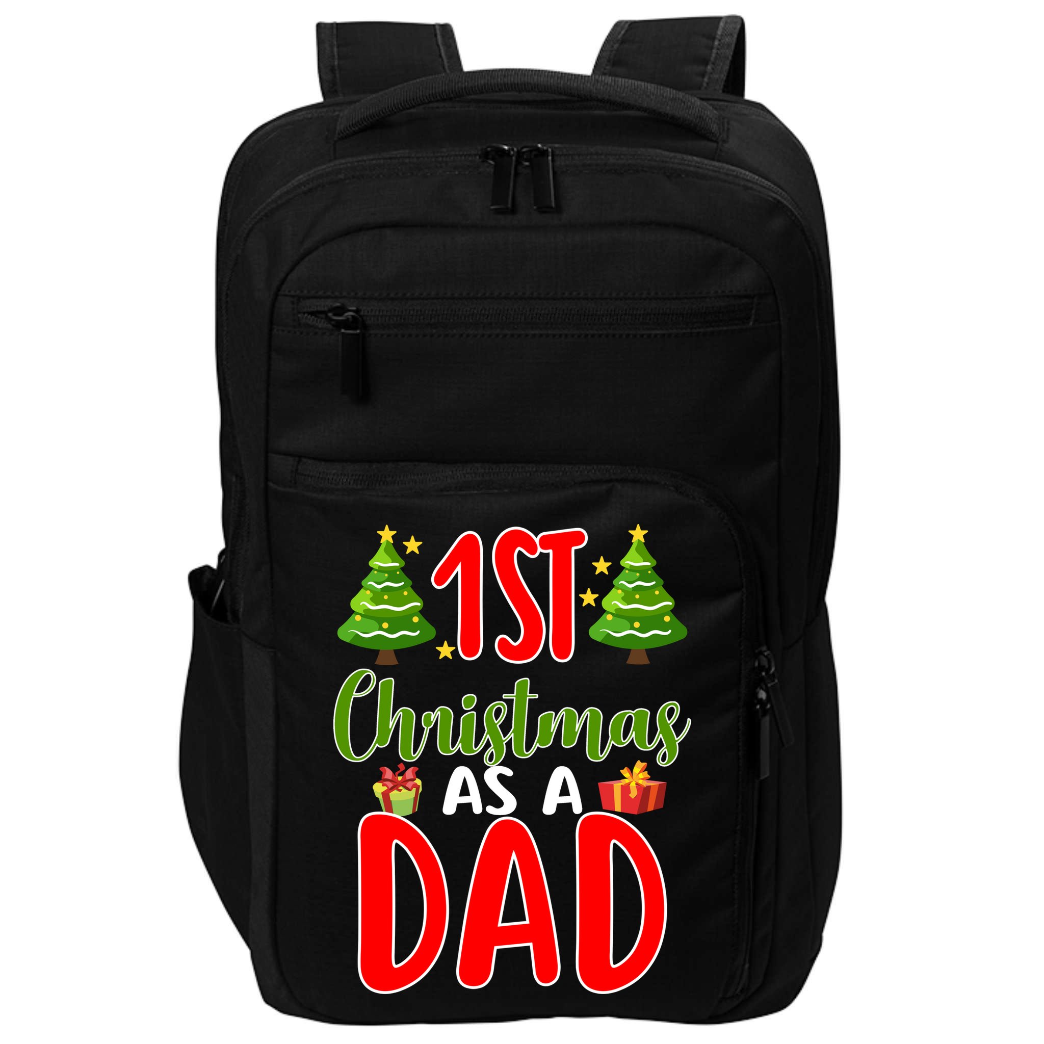 1st Christmas As A Dad Impact Tech Backpack
