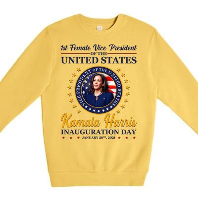 1st First Female Vice President of the United States Kamala Harris Premium Crewneck Sweatshirt