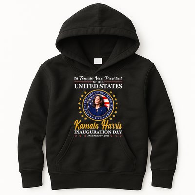1st First Female Vice President of the United States Kamala Harris Kids Hoodie