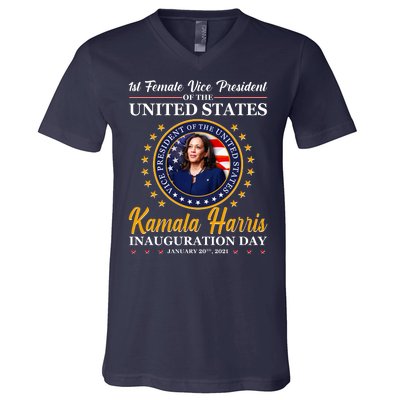 1st First Female Vice President of the United States Kamala Harris V-Neck T-Shirt