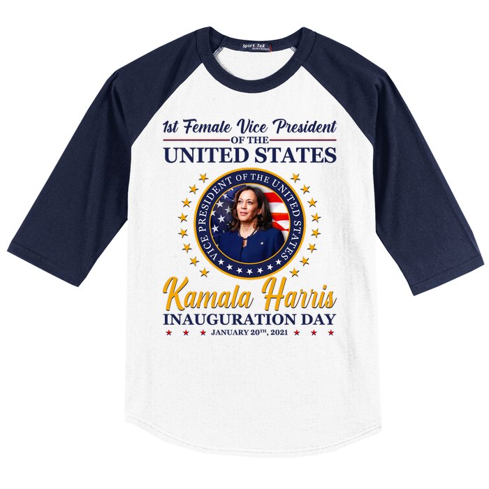 1st First Female Vice President of the United States Kamala Harris Baseball Sleeve Shirt