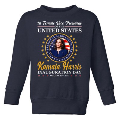 1st First Female Vice President of the United States Kamala Harris Toddler Sweatshirt