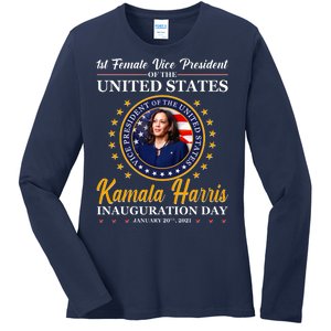 1st First Female Vice President of the United States Kamala Harris Ladies Long Sleeve Shirt