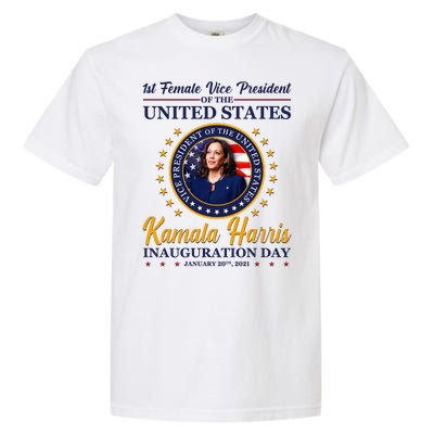 1st First Female Vice President of the United States Kamala Harris Garment-Dyed Heavyweight T-Shirt