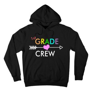 1st Grade Crew Arrow Heart Hoodie