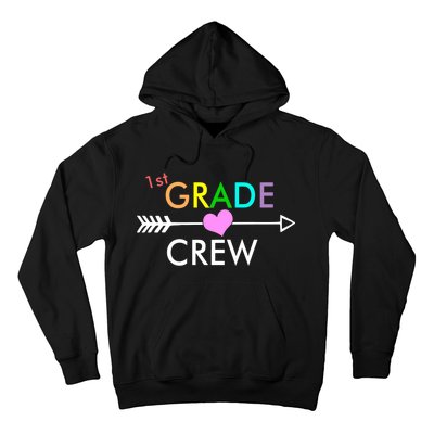 1st Grade Crew Arrow Heart Hoodie