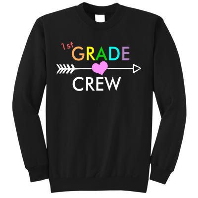 1st Grade Crew Arrow Heart Sweatshirt