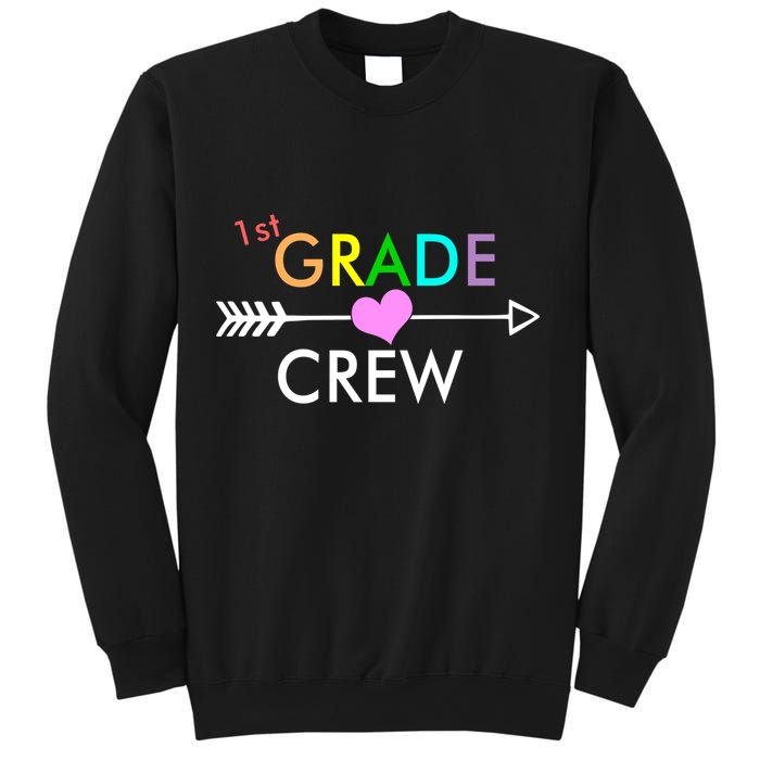 1st Grade Crew Arrow Heart Sweatshirt