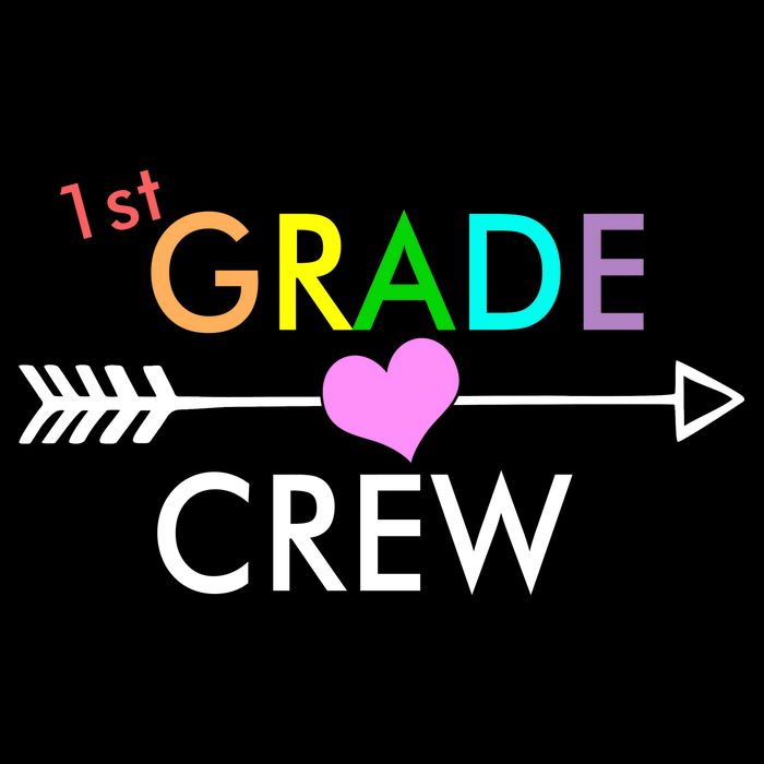 1st Grade Crew Arrow Heart Sweatshirt
