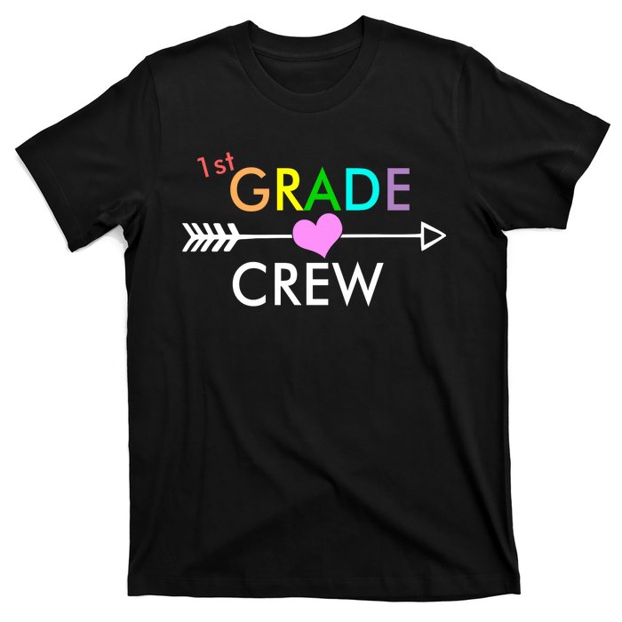 1st Grade Crew Arrow Heart T-Shirt