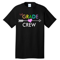 1st Grade Crew Arrow Heart Tall T-Shirt