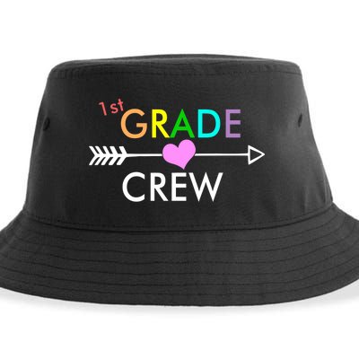 1st Grade Crew Arrow Heart Sustainable Bucket Hat